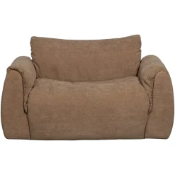 Woood Loveseat Baggy Geweven Chenille Bruin