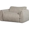 Woood Loveseat Baggy Geweven Stof Naturel Melange
