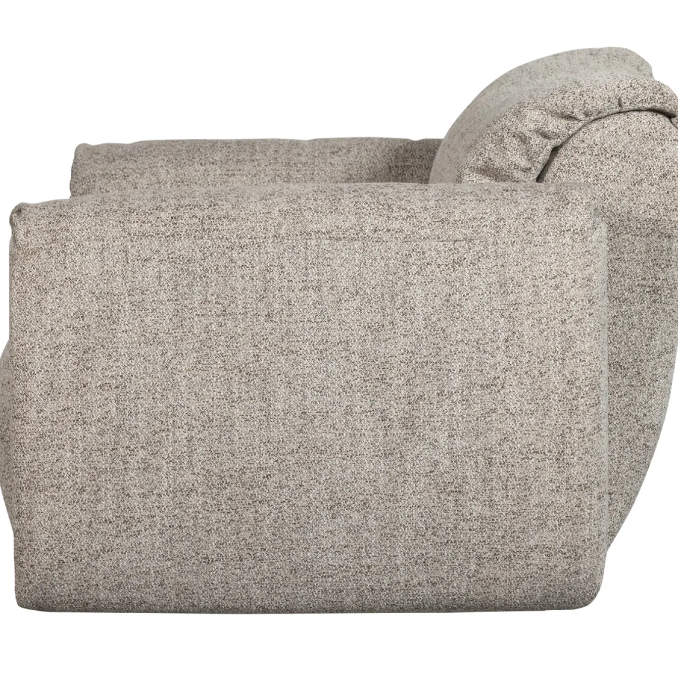 Woood Loveseat Baggy Geweven Stof Naturel Melange