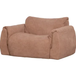 Woood Loveseat Baggy Geweven Chenille Oudroze