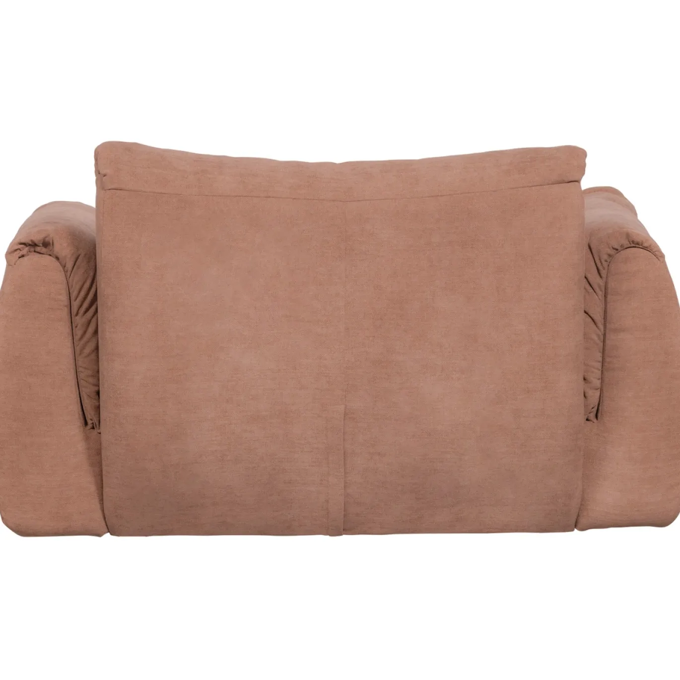 Woood Loveseat Baggy Geweven Chenille Oudroze