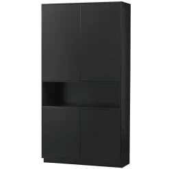Woood Opbergkast Finca Zwart 110cm