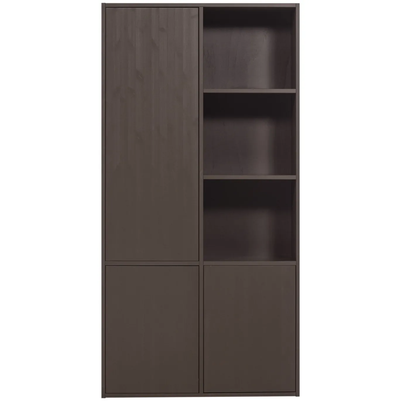 Woood Opbergkast Meggy Links 108cm Grenen Middenbruin