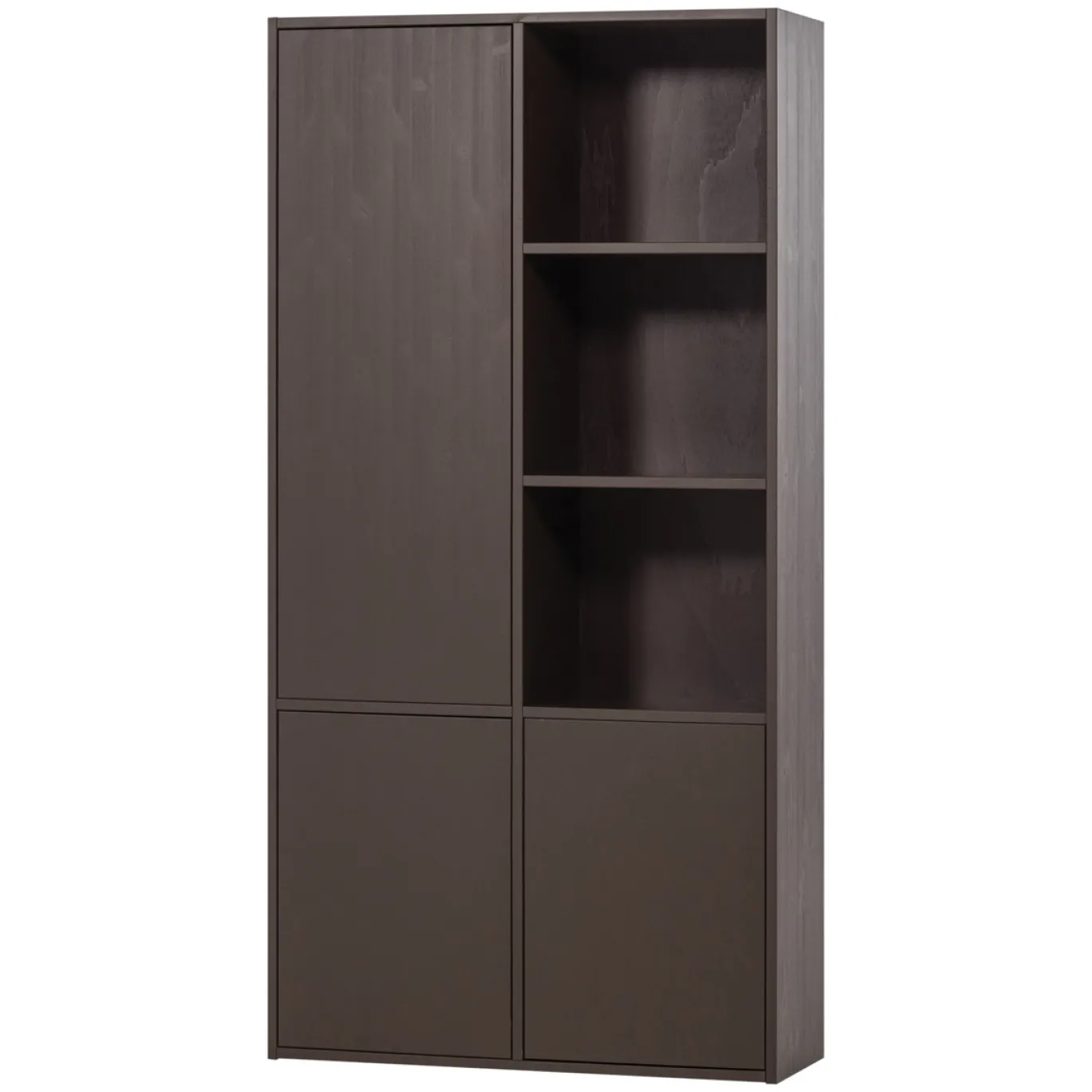 Woood Opbergkast Meggy Links 108cm Grenen Middenbruin