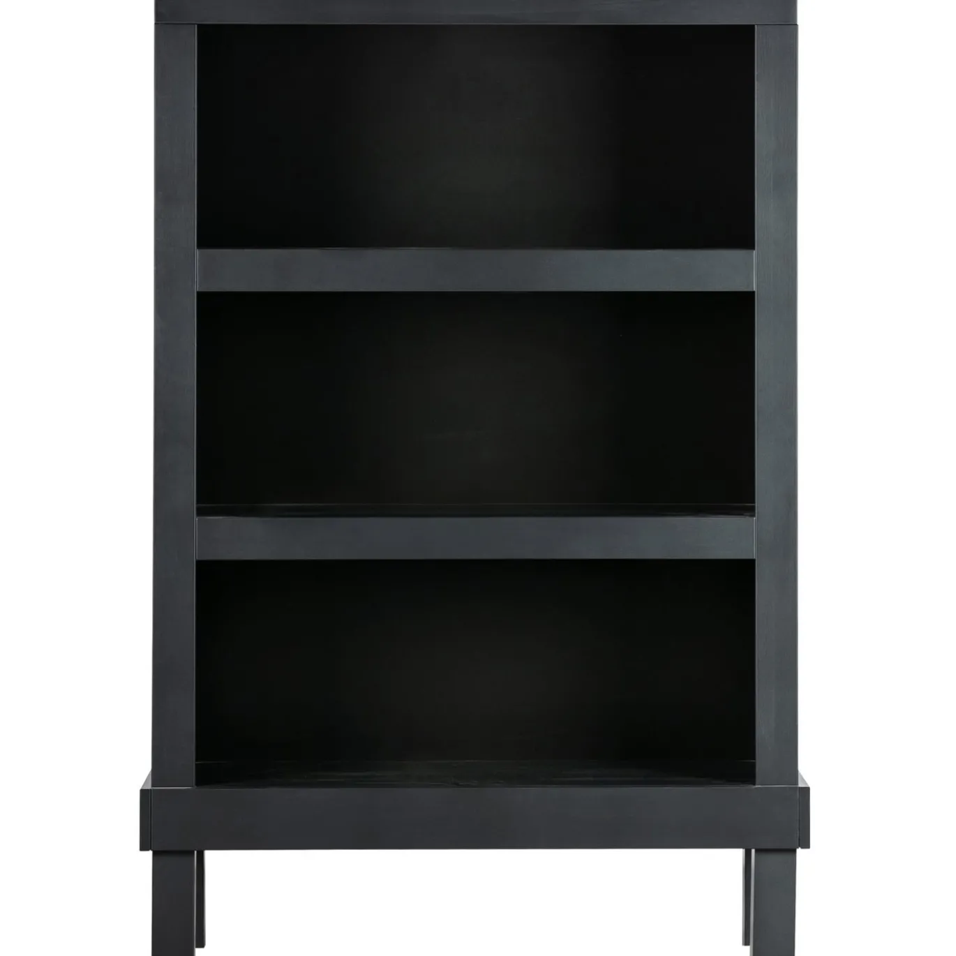 Woood Open Kast Bonk Grenen Mat Zwart