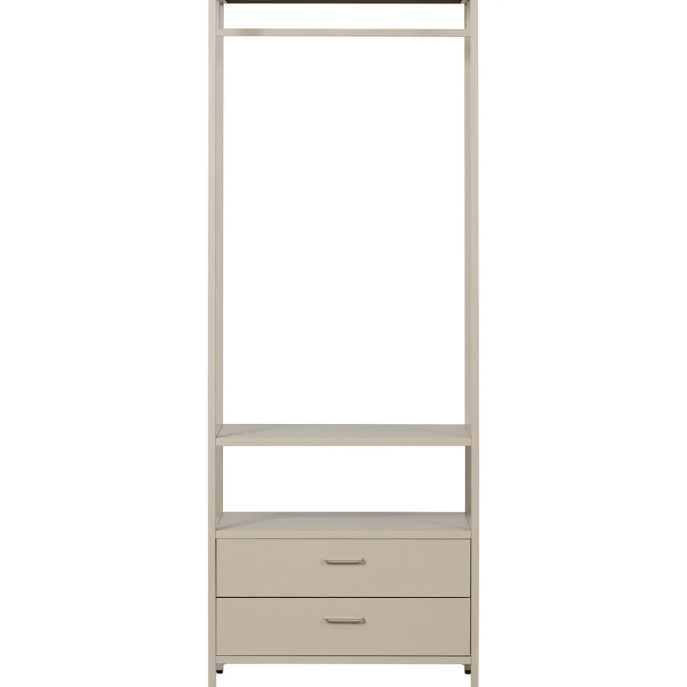 Woood Open Kledingkast Ferris 70cm Metaal Zand