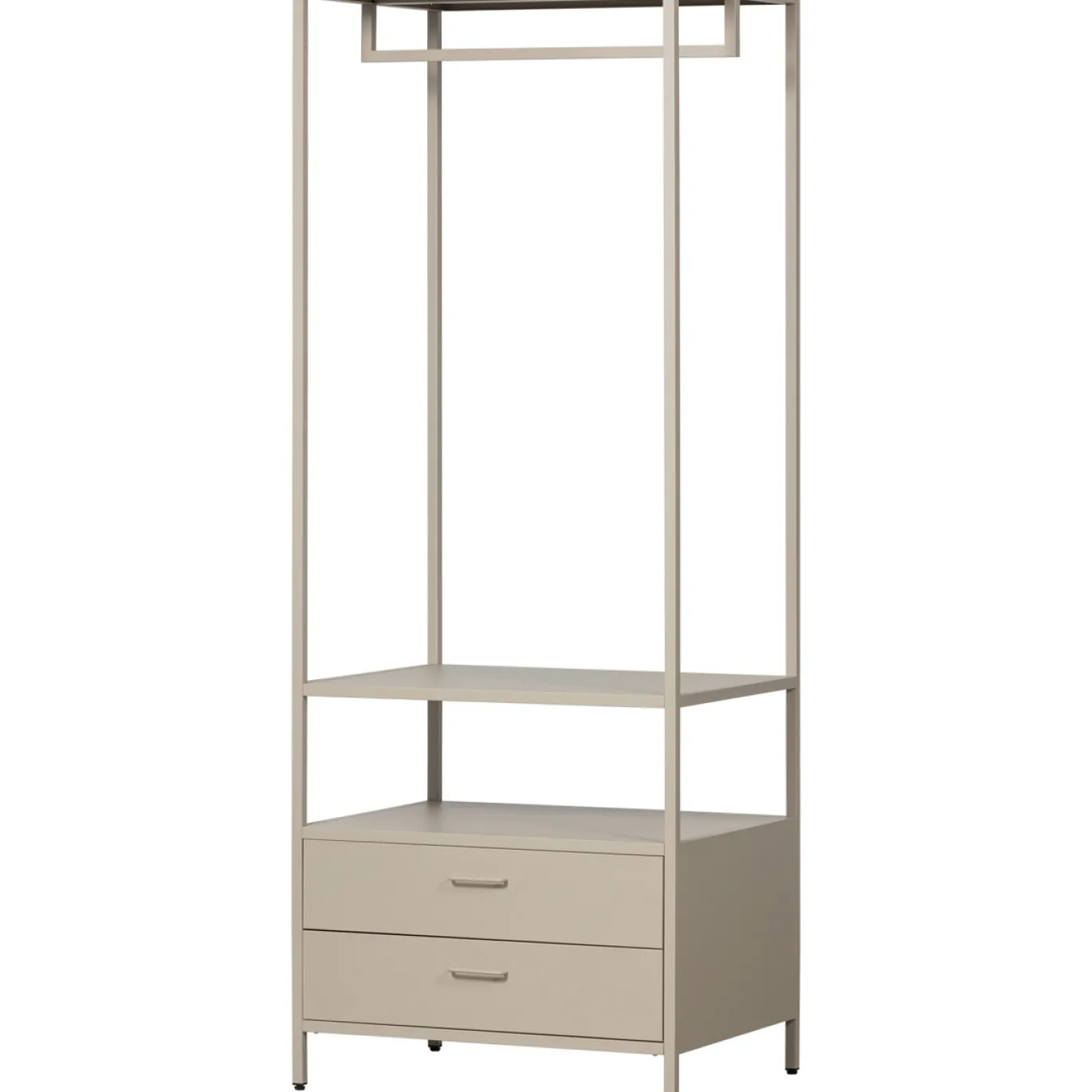 Woood Open Kledingkast Ferris 70cm Metaal Zand