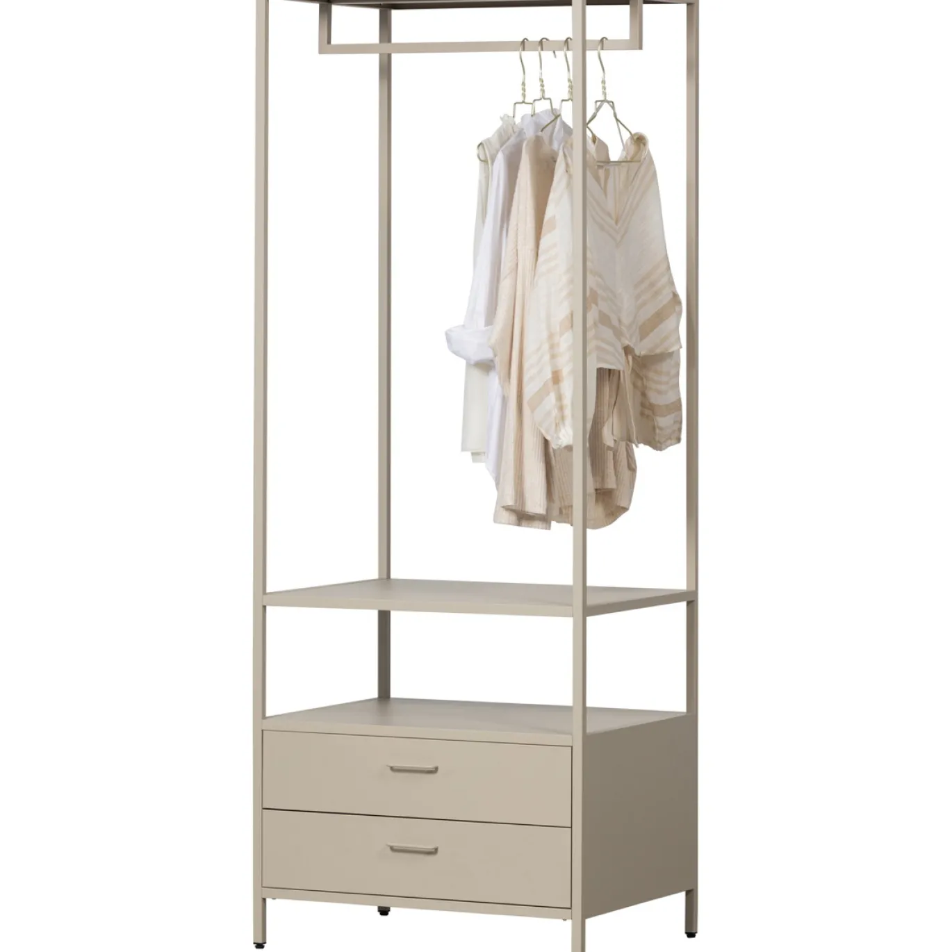 Woood Open Kledingkast Ferris 70cm Metaal Zand