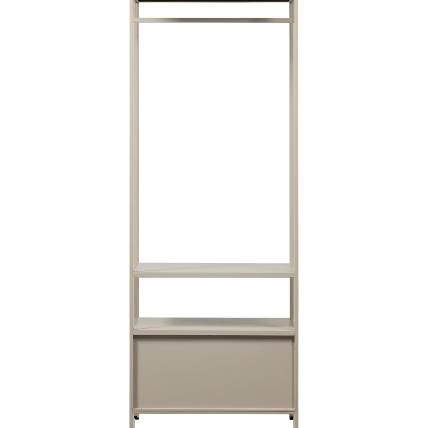 Woood Open Kledingkast Ferris 70cm Metaal Zand