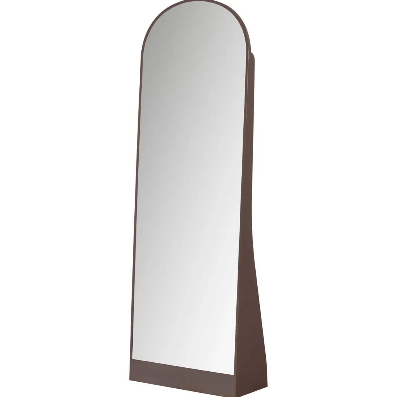 Woood Passpiegel Solari Hoogglans Donkerbruin 175x60cm