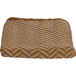 Woood Plaid Suna Katoen Honinggeel/Ecru 130x170cm