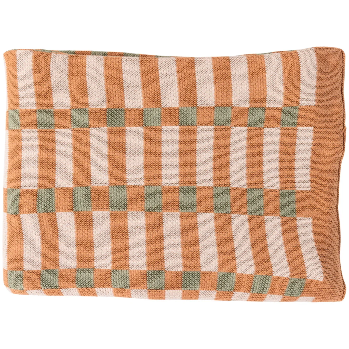 Woood Plaid Vola 130x170cm Groen/oranje