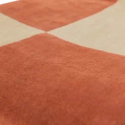 Woood Plaid Zena 130x170cm Velvet Roestbruin/beige