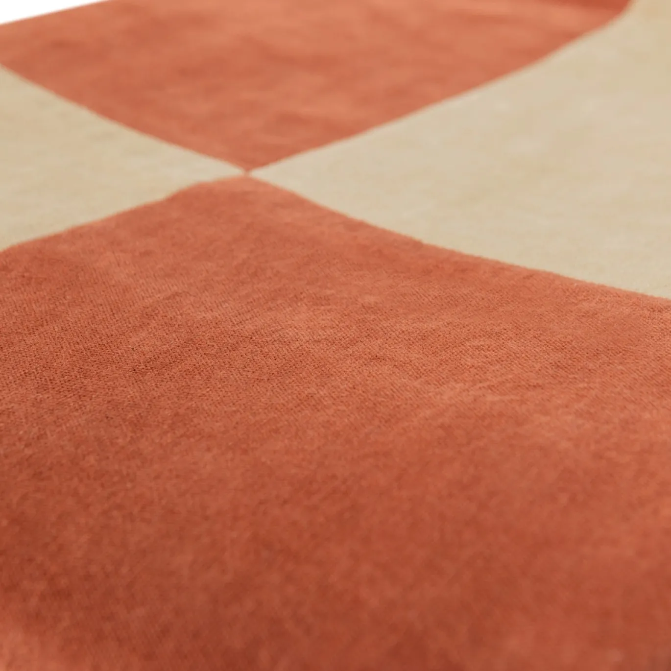 Woood Plaid Zena 130x170cm Velvet Roestbruin/beige