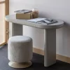 Woood Poef Islen Met Draaivoet Boucle Beige