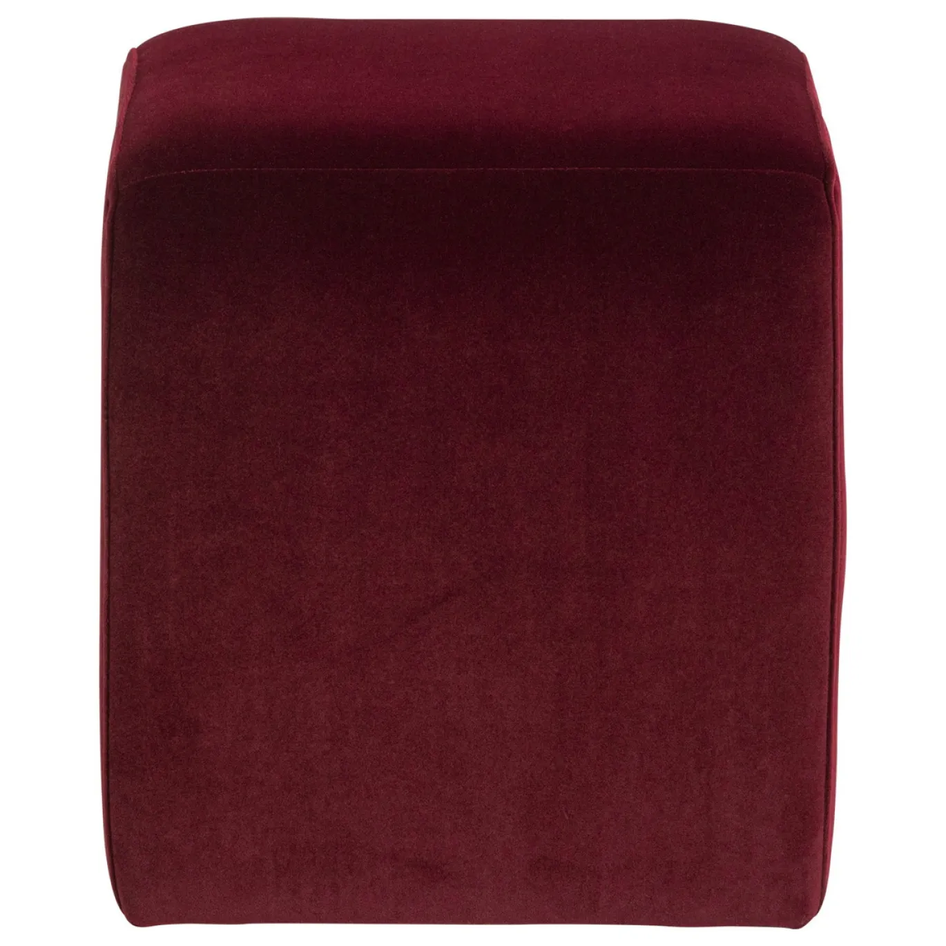 Woood Poef Lucen Velvet Bordeauxrood