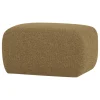 Woood Poef Mojo Base Bouclé Geel/Bruin Melange