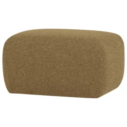 Woood Poef Mojo Base Bouclé Geel/Bruin Melange
