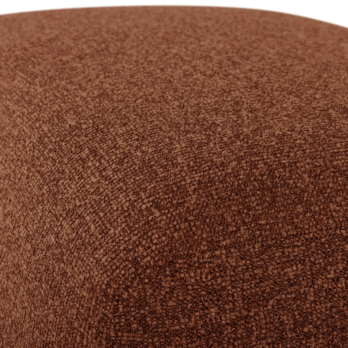 Woood Poef Mojo Base Bouclé Roestbruin Melange