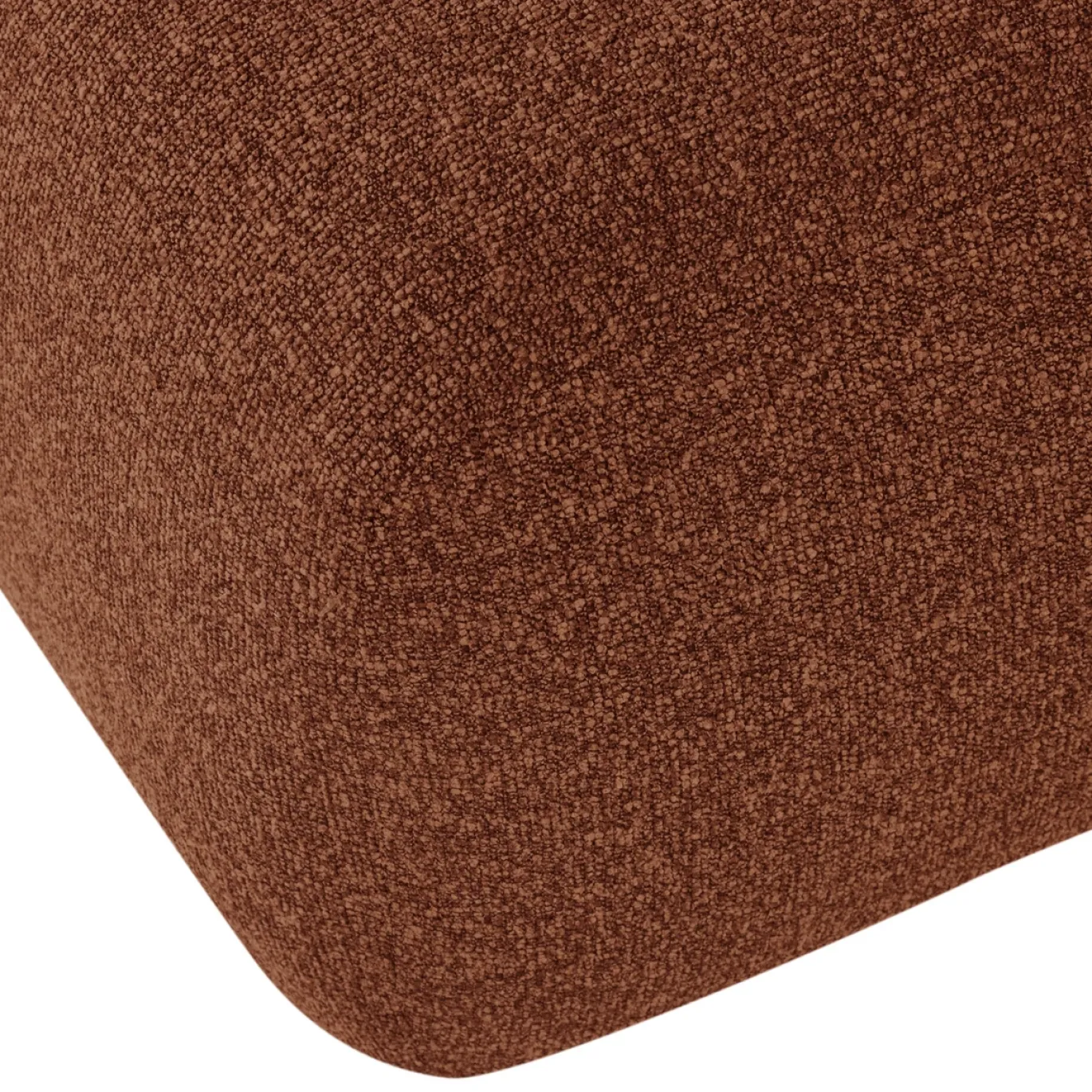 Woood Poef Mojo Base Bouclé Roestbruin Melange