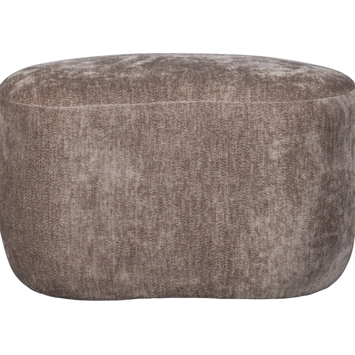 Woood Poef Popular Organisch Taupe
