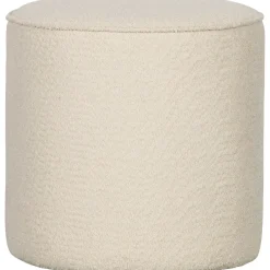 Woood Poef Sara Hoog Boucle Creme 46x46cm