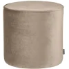 Woood Poef Sara Hoog Velvet Khaki 46xØ46