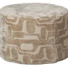 Woood Poef Yago Viscose Naturel Ø60cm