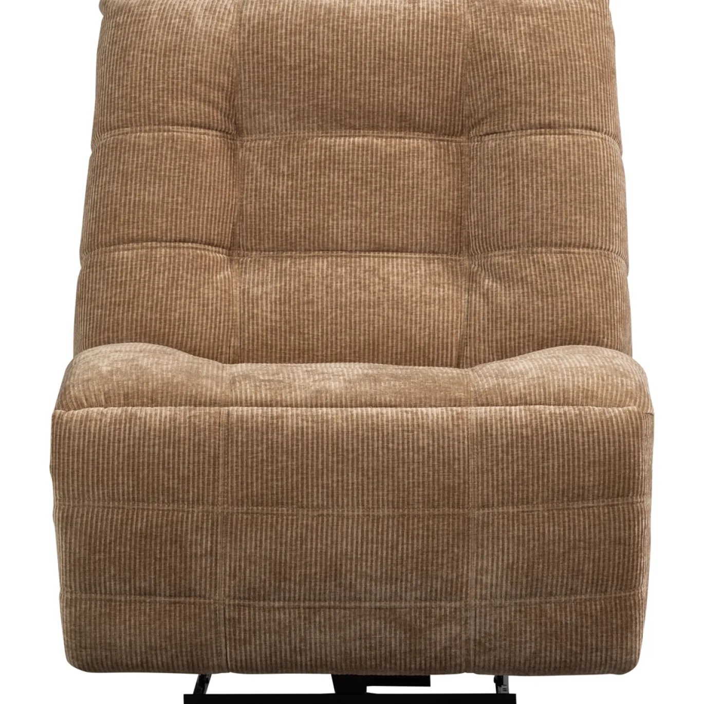 Woood Relaxfauteuil Hein Elektrisch Geweven Rib Lichtbruin