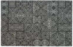 Woood Renna vloerkleed zwart/wit 155x230cm