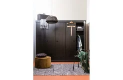 Woood Renna vloerkleed zwart/wit 155x230cm