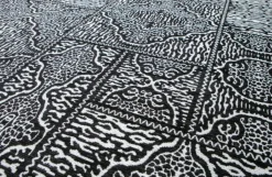 Woood Renna vloerkleed zwart/wit 155x230cm