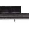 Woood Rodeo Daybed Left Velvet Antraciet