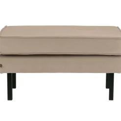 Woood Rodeo Hocker Op Poten Velvet Khaki