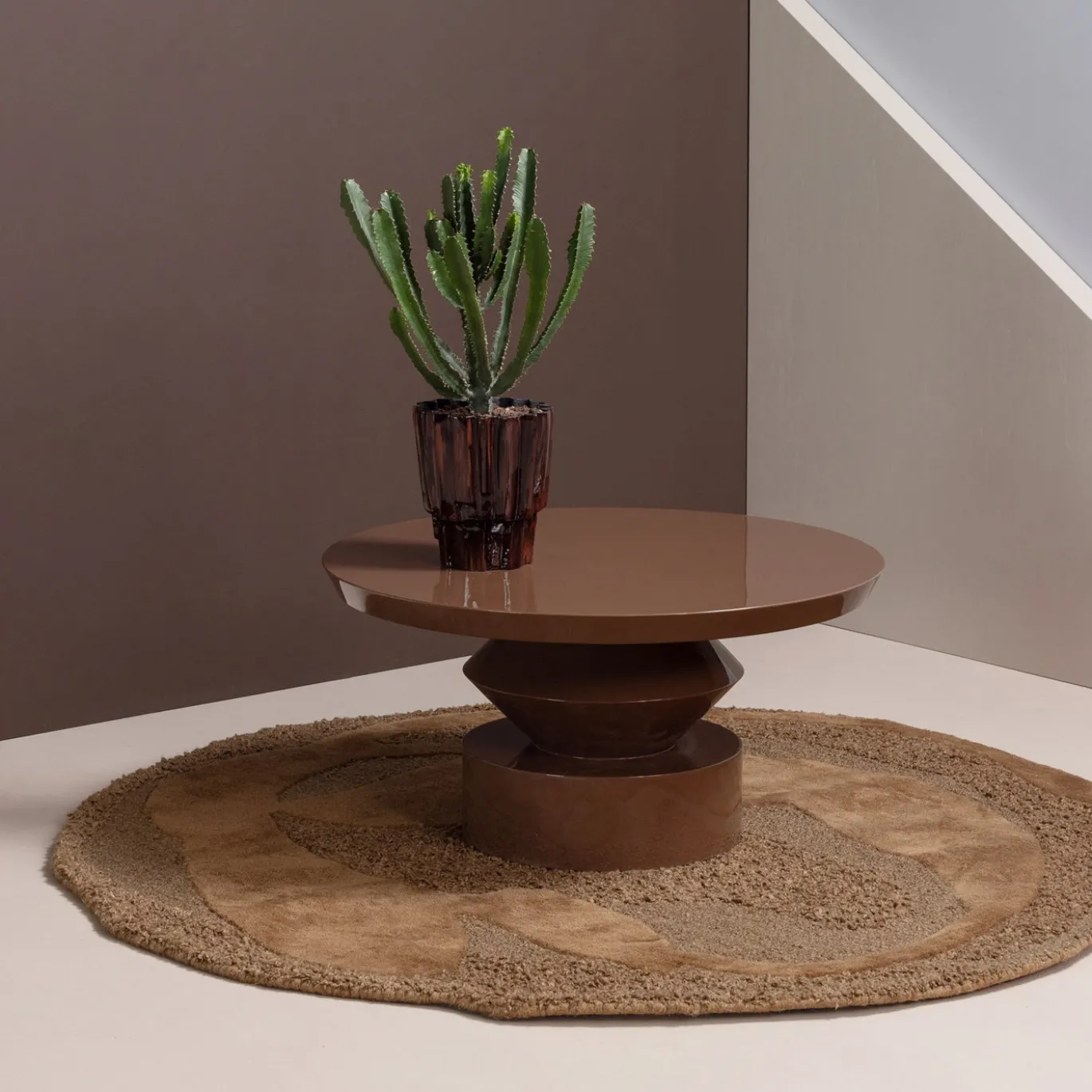 Woood Salontafel Auren Hoogglans Bruin