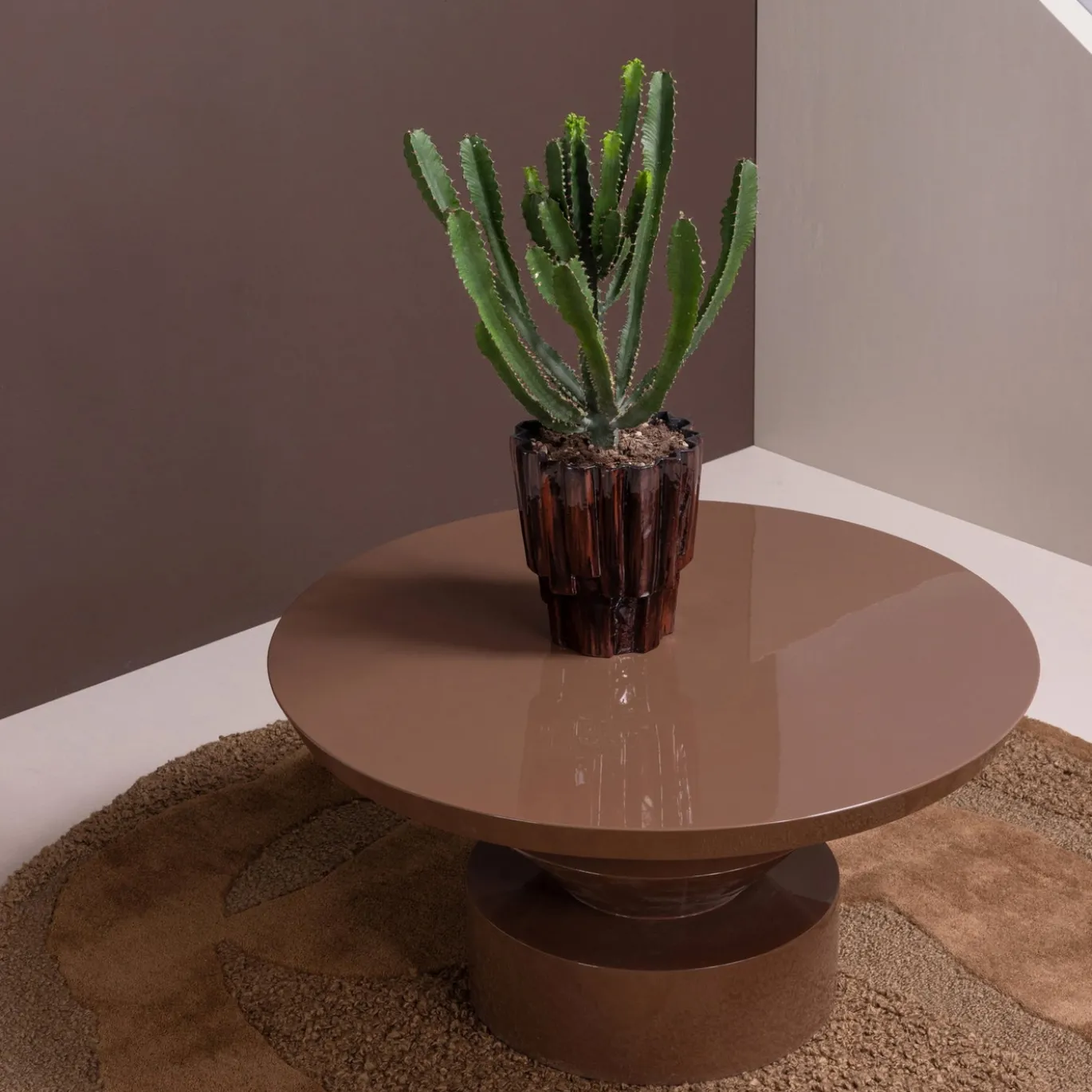 Woood Salontafel Auren Hoogglans Bruin