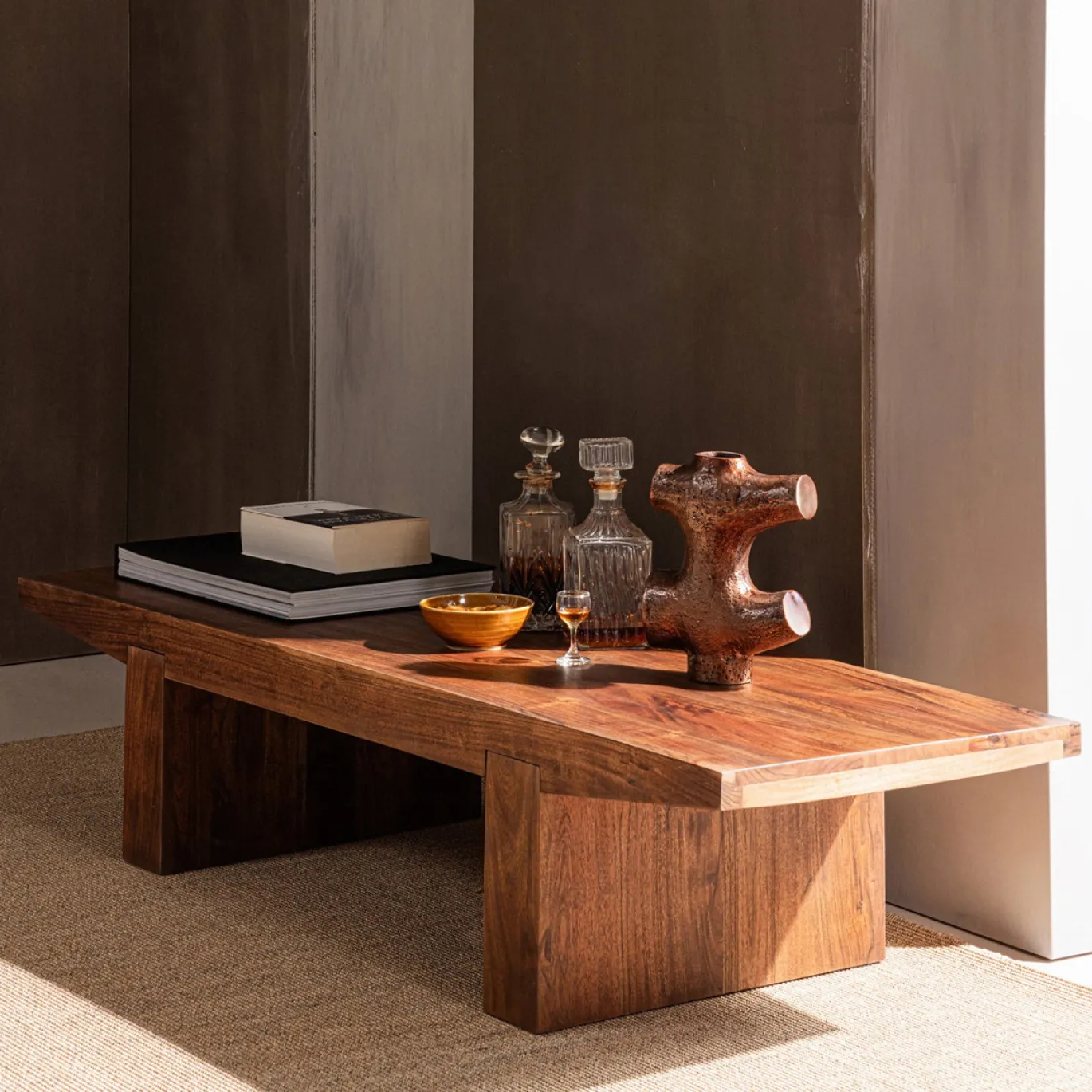 Woood Salontafel Eron Acaciahout Bruin