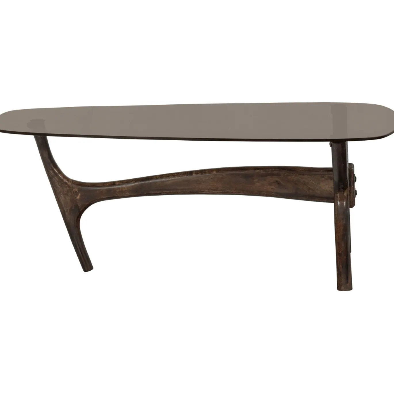 Woood Salontafel Flash Glas/Walnoot