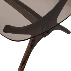 Woood Salontafel Flash Glas/Walnoot