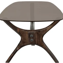 Woood Salontafel Flash Glas/Walnoot