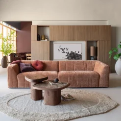 Woood Salontafel Granu Marmer/Mangohout Bruin