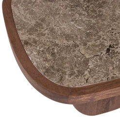 Woood Salontafel Granu Marmer/Mangohout Bruin