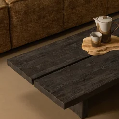 Woood Salontafel Lion Donkerbruin 140cm