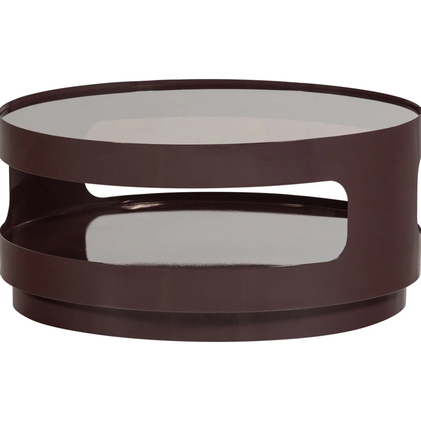 Woood Salontafel Sero Metaal Glas Bruin