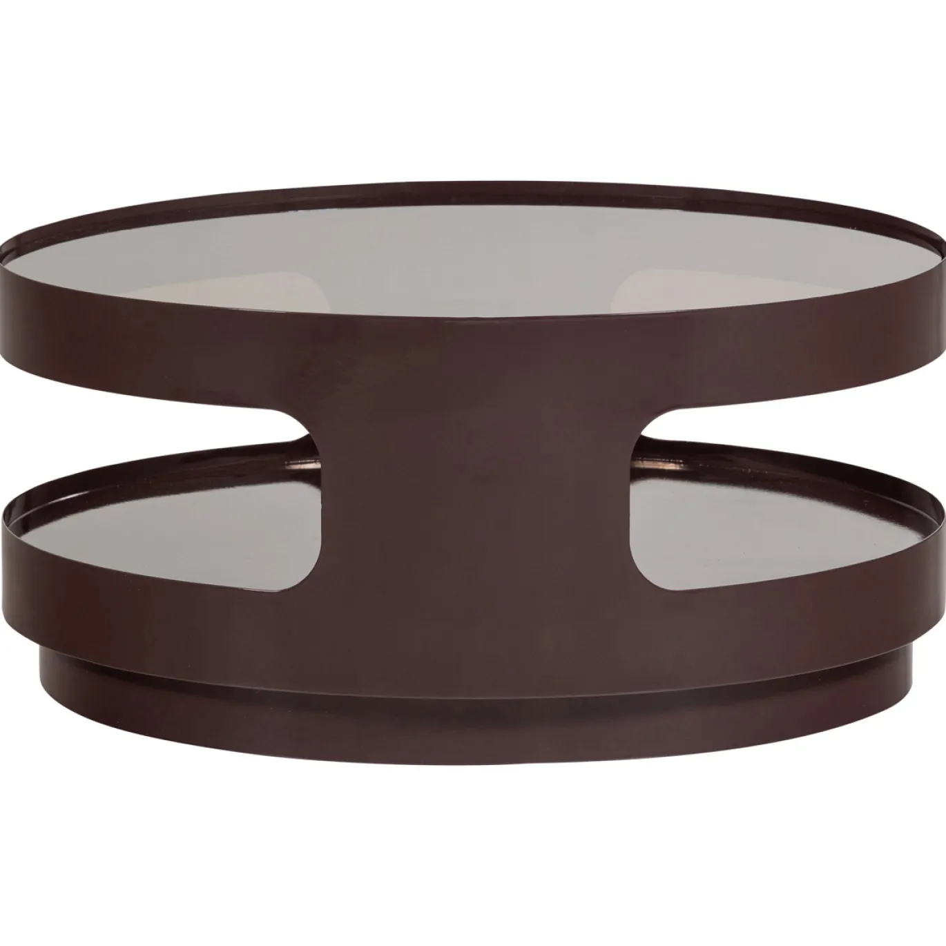 Woood Salontafel Sero Metaal Glas Bruin