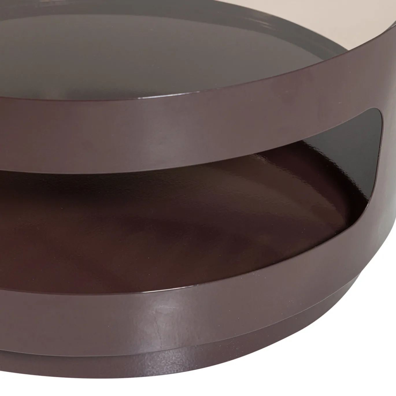 Woood Salontafel Sero Metaal Glas Bruin