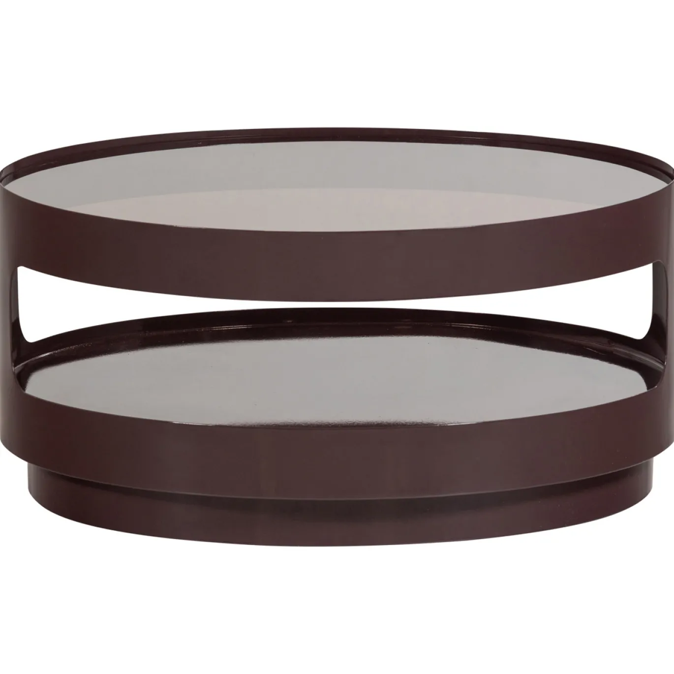 Woood Salontafel Sero Metaal Glas Bruin