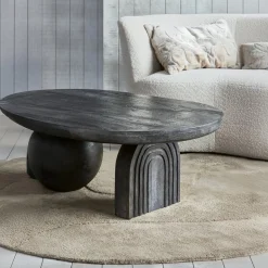 Woood Salontafel Steppe Mangohout Zwart