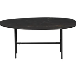 Woood Salontafel Vajen Marmerlook Zwart 80x60cm