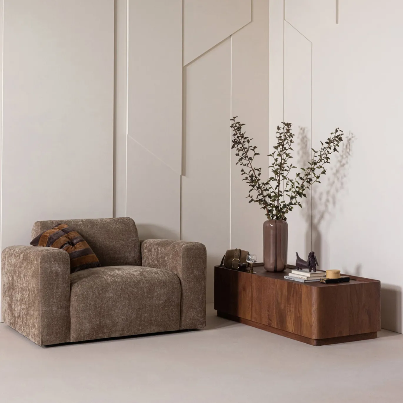 Woood Salontafel Volu Mangohout Bruin